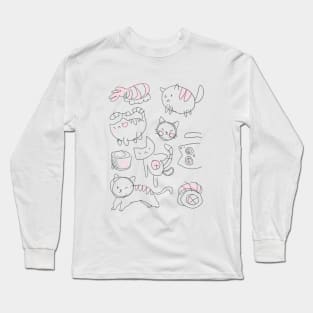 Bad Cat Doodles Long Sleeve T-Shirt